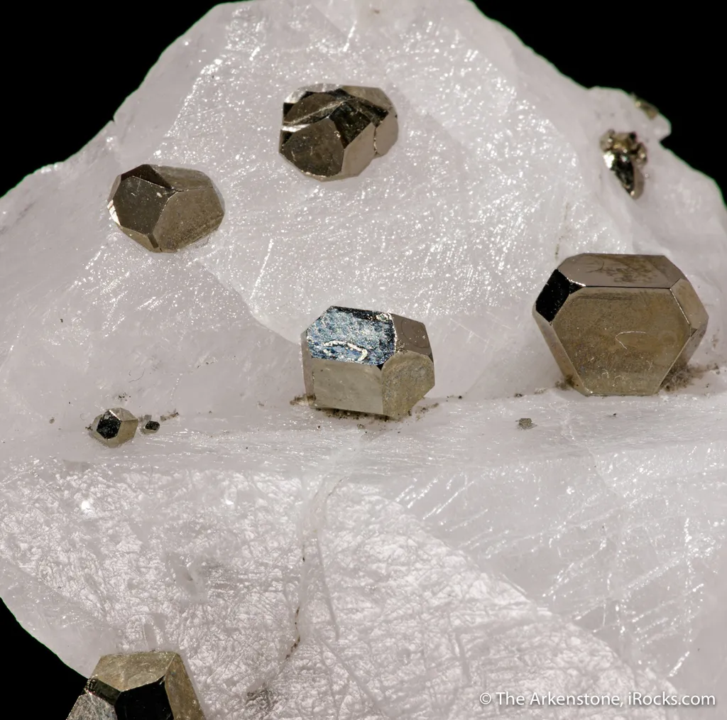 Pyrite on Calcite (twinned) image
