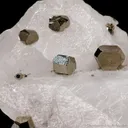 Pyrite on Calcite (twinned) - image 1