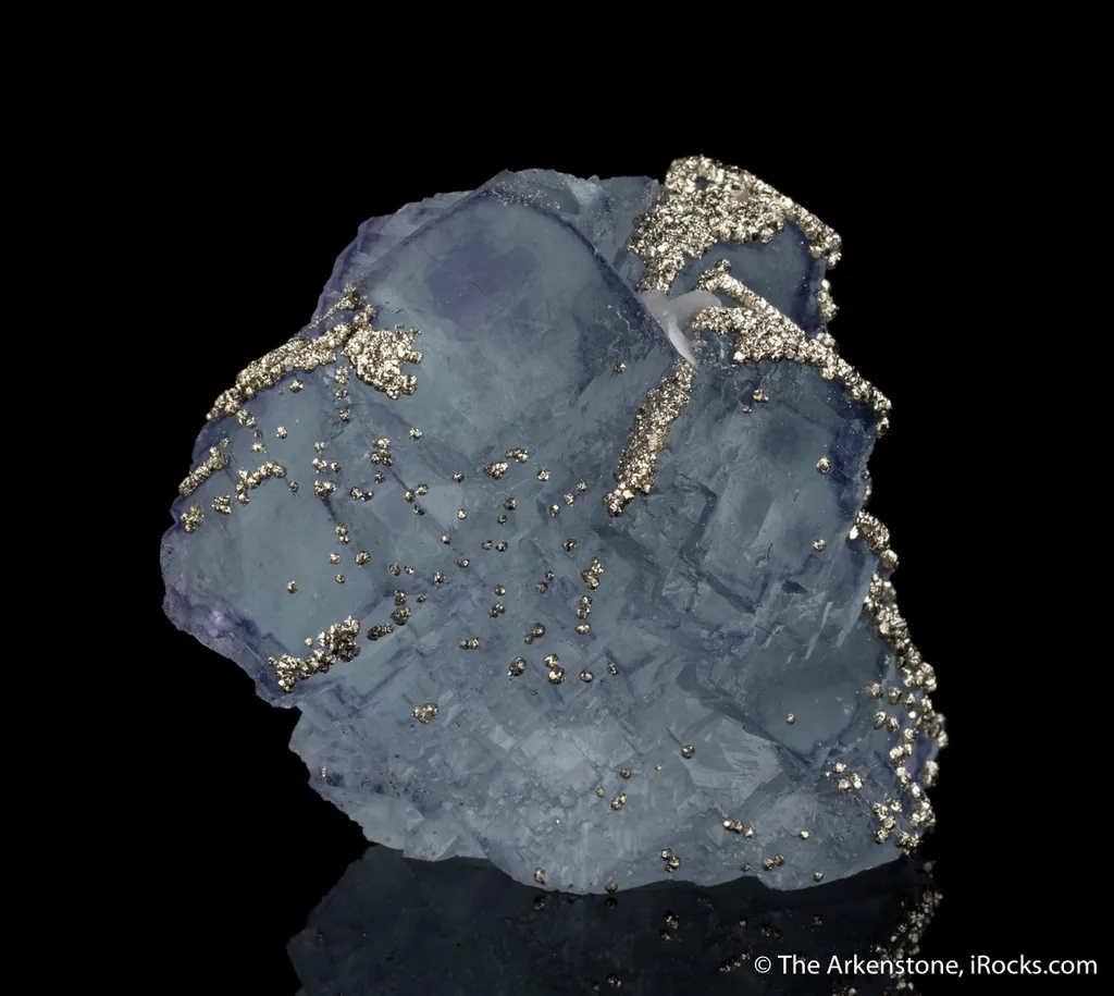 Pyrite on Fluorite - image 2
