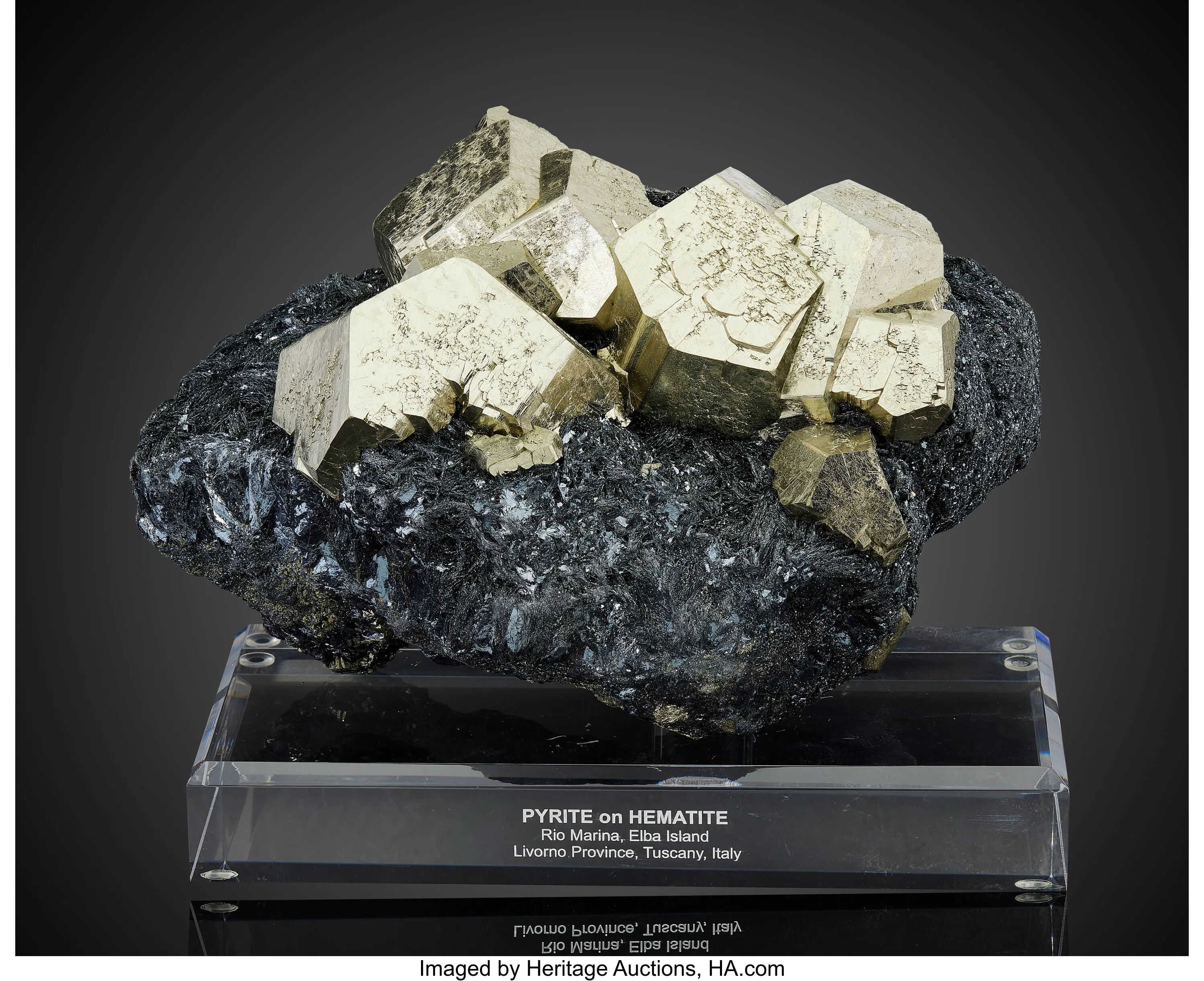 Pyrite on Hematite - image 1