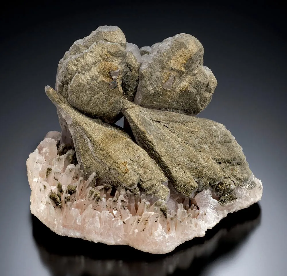 Pyrite on Manganese-rich Calcite - image 1