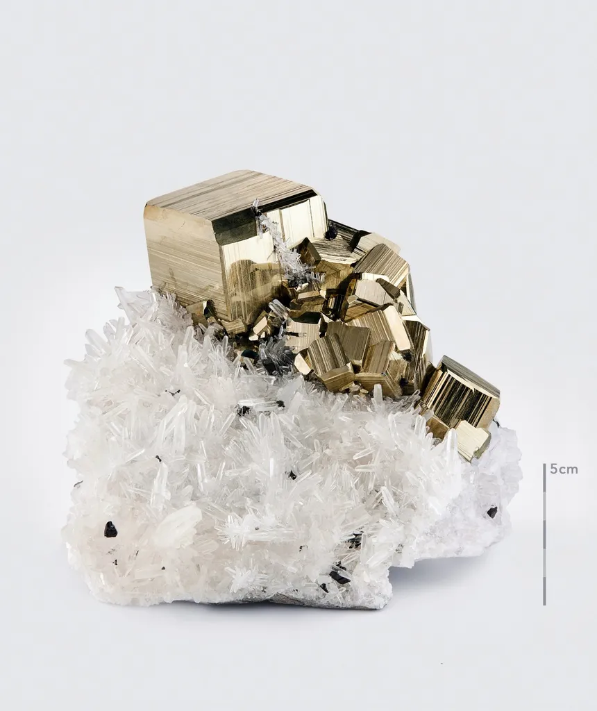 Pyrite on Quartz image