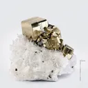 Pyrite on Quartz - image 1