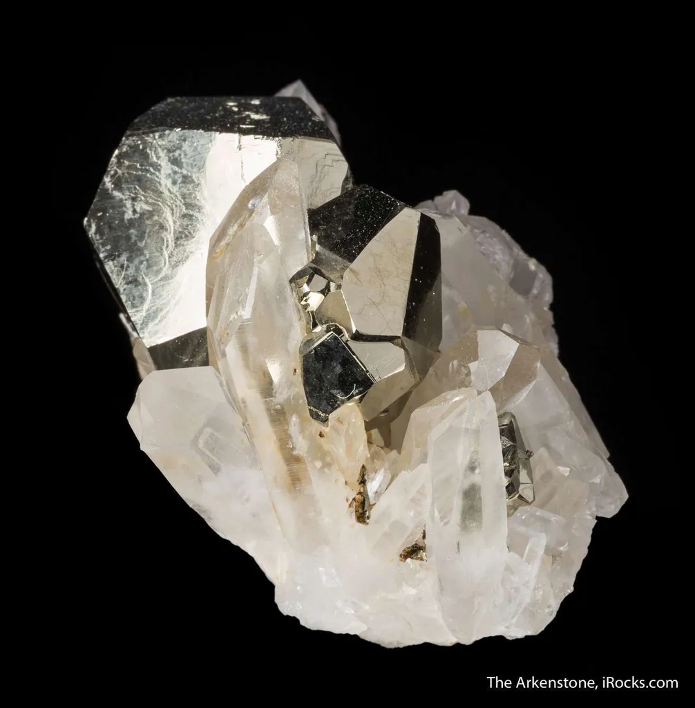 Pyrite on Quartz - image 3