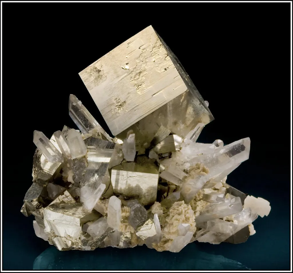 Pyrite on Quartz image
