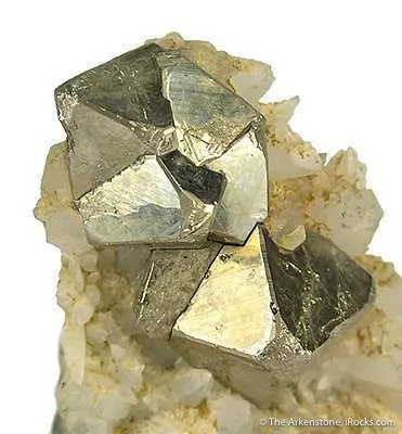 Pyrite on Quartz - image 2
