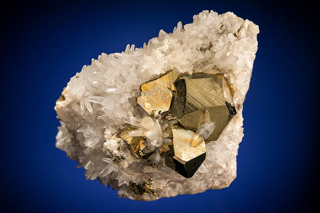 Pyrite on Quartz image