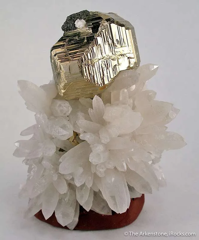 Pyrite on Quartz image