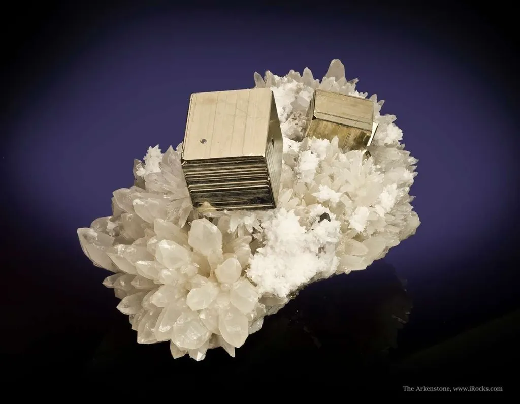 Pyrite on Quartz image