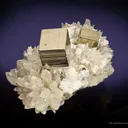 Pyrite on Quartz - image 1