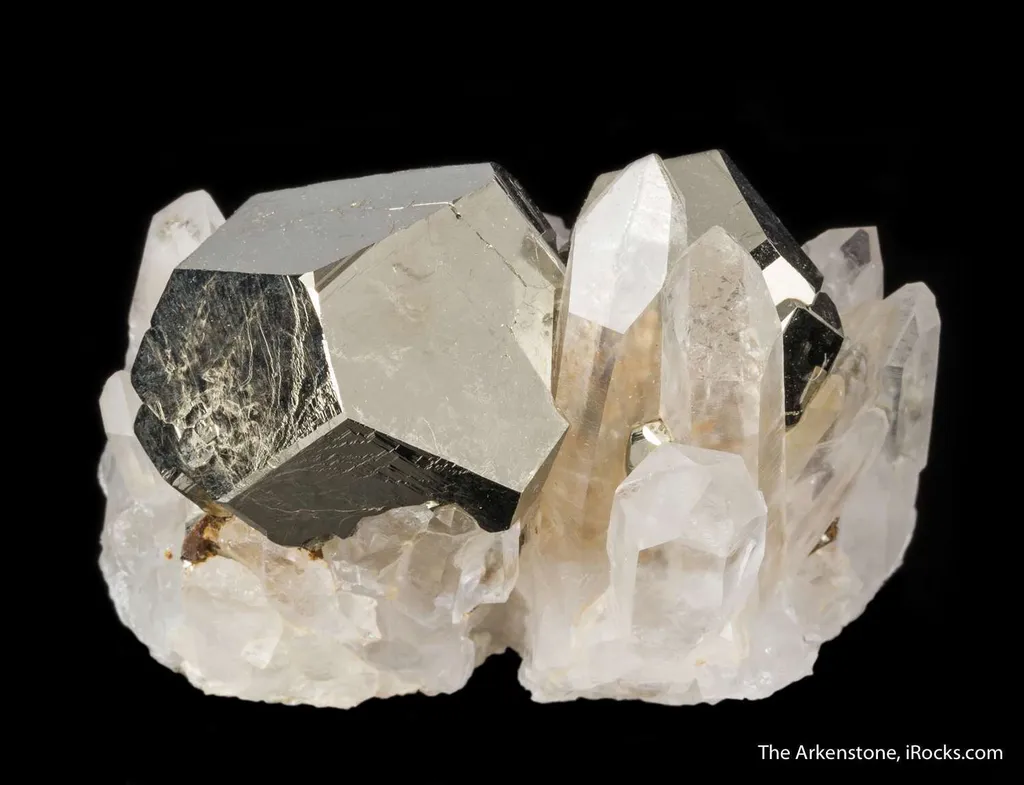 Pyrite on Quartz image