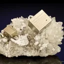 Pyrite on Quartz - image 3