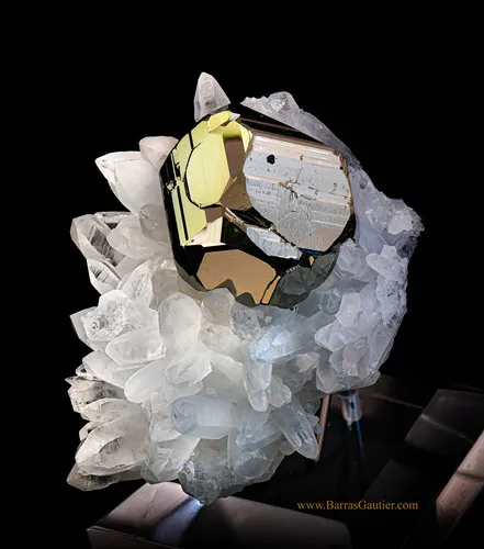 Pyrite on Quartz image