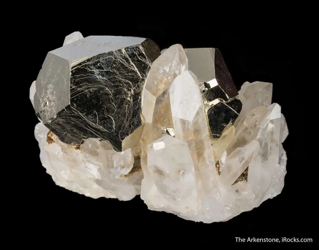Pyrite on Quartz - image 2