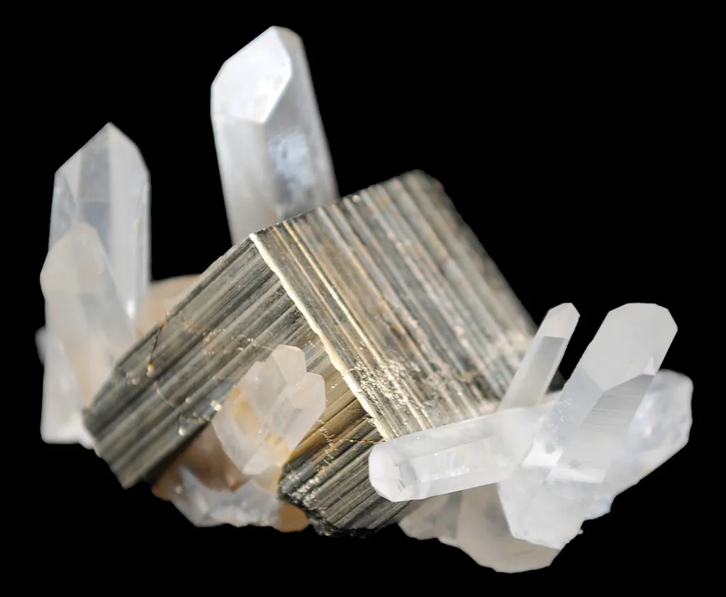 Pyrite on Quartz image