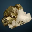 Pyrite on Quartz - image 2