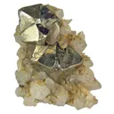 Pyrite on Quartz - image 1