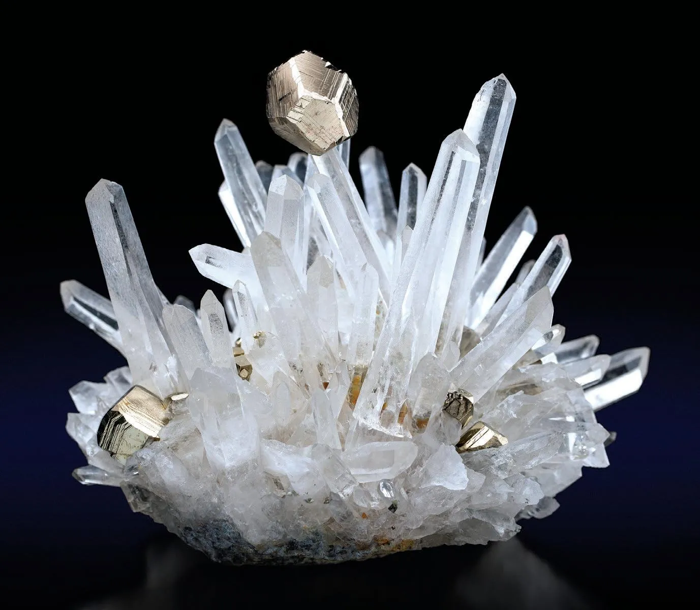 Pyrite on Quartz - image 1