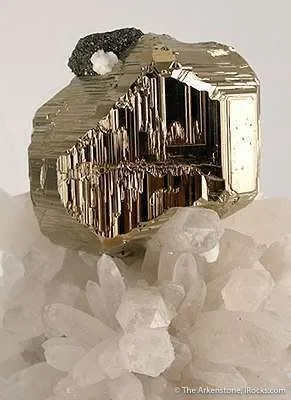 Pyrite on Quartz - image 3