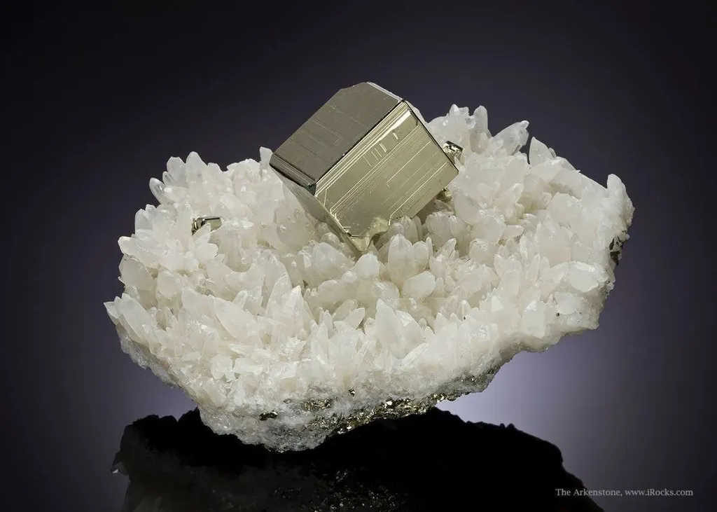 Pyrite on Quartz - image 2