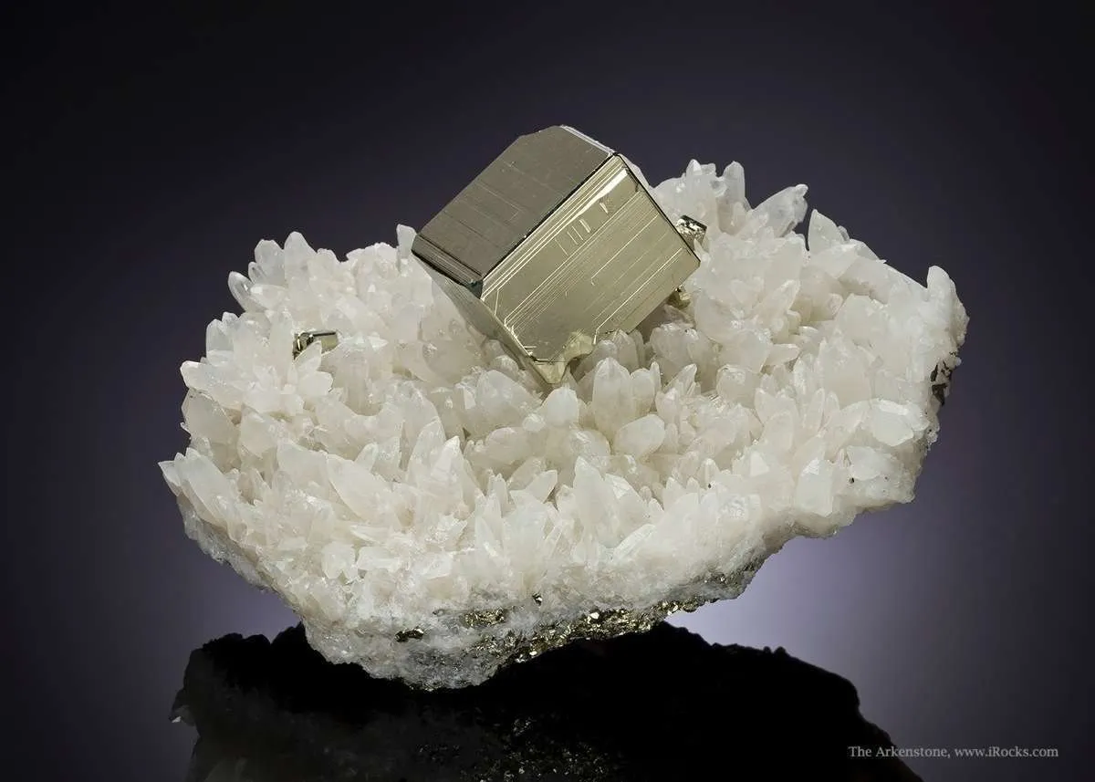 Pyrite on Quartz - image 2