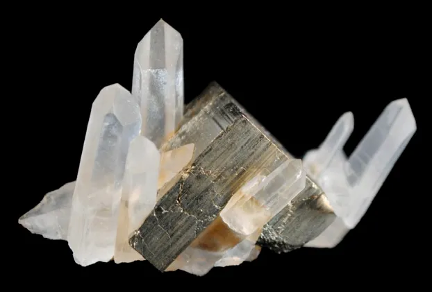 Pyrite on Quartz - image 2