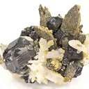 Pyrite Ps. After Pyrrhotite With Sphalerite & Quartz - image 3