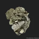 Pyrite ps. Pyrrhotite on Scheelite (fl) - image 1