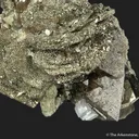 Pyrite ps. Pyrrhotite on Scheelite (fl) - image 8