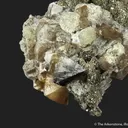 Pyrite ps. Pyrrhotite on Scheelite (fl) - image 3