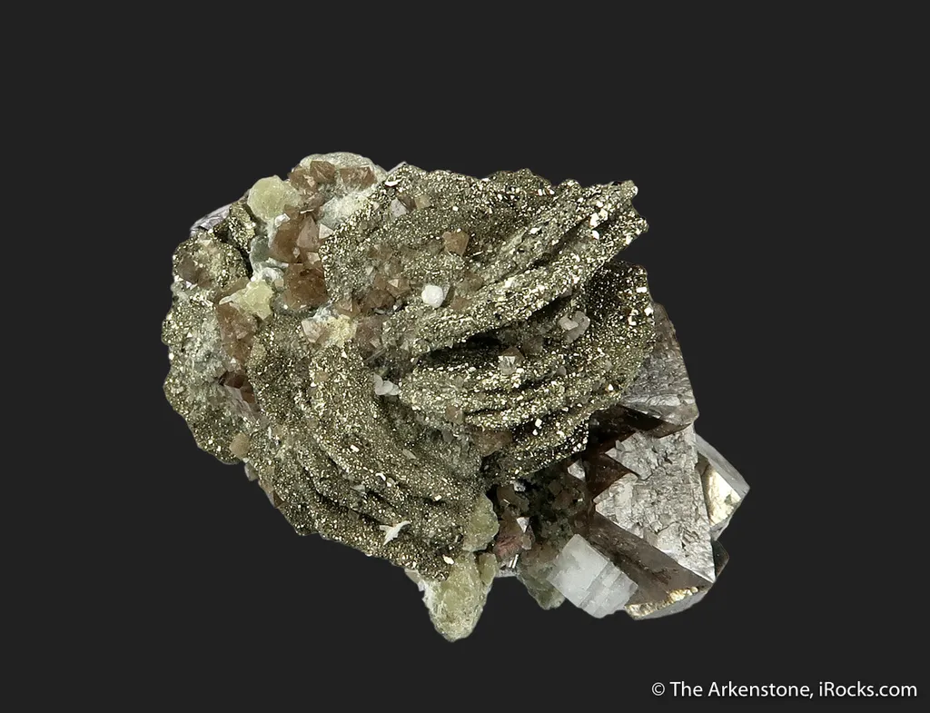 Pyrite ps. Pyrrhotite on Scheelite (fl) - image 10