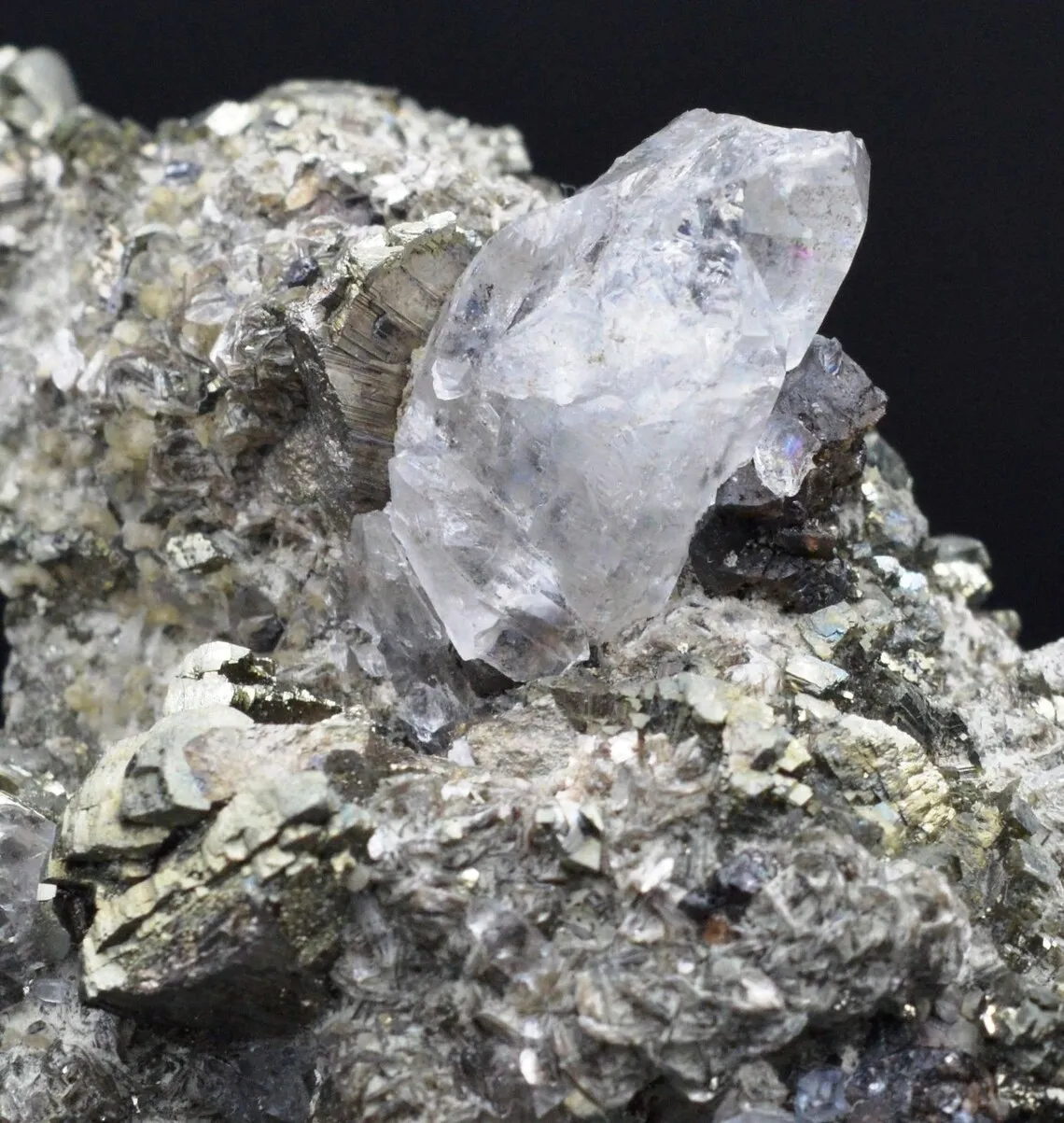 Pyrite quartz - 262 grams - Panasqueira, Portugal - image 3