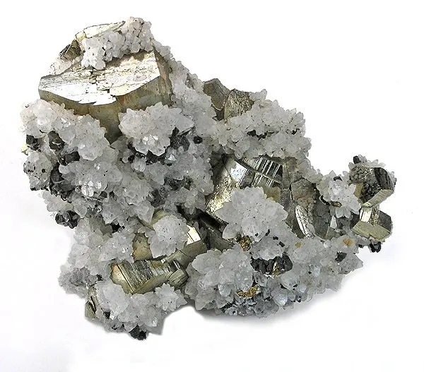 Pyrite, Quartz, Chalcopyrite image