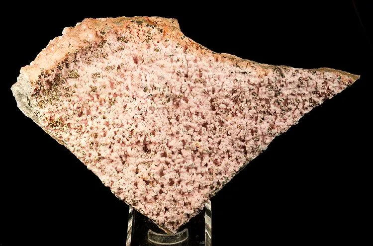 Pyrite, Rhodochrosite image
