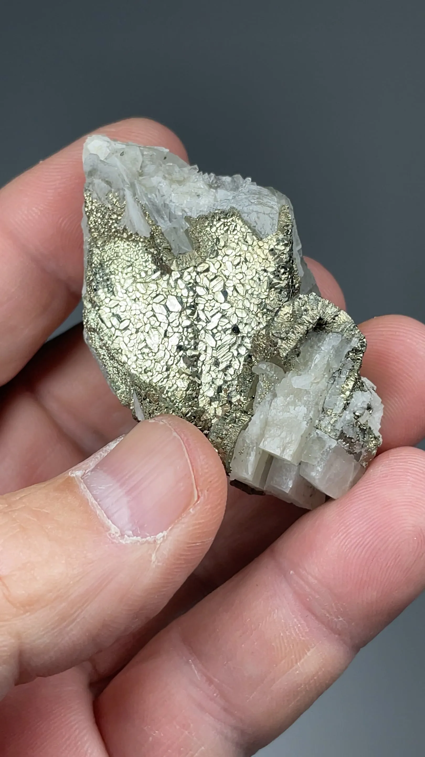 Pyrite with Barite - image 2