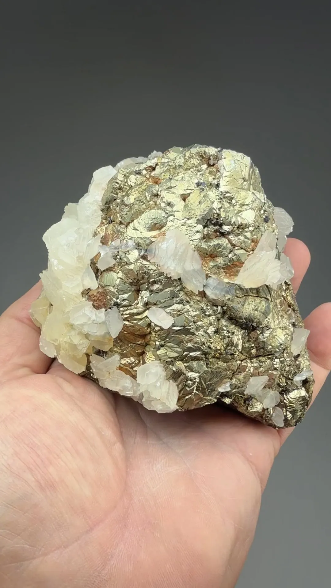 Pyrite with Calcite - image 2