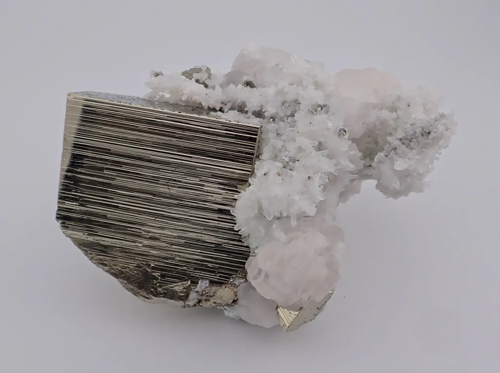 Pyrite with Calcite image