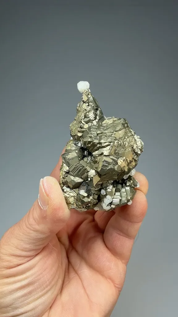 Pyrite with Calcite image