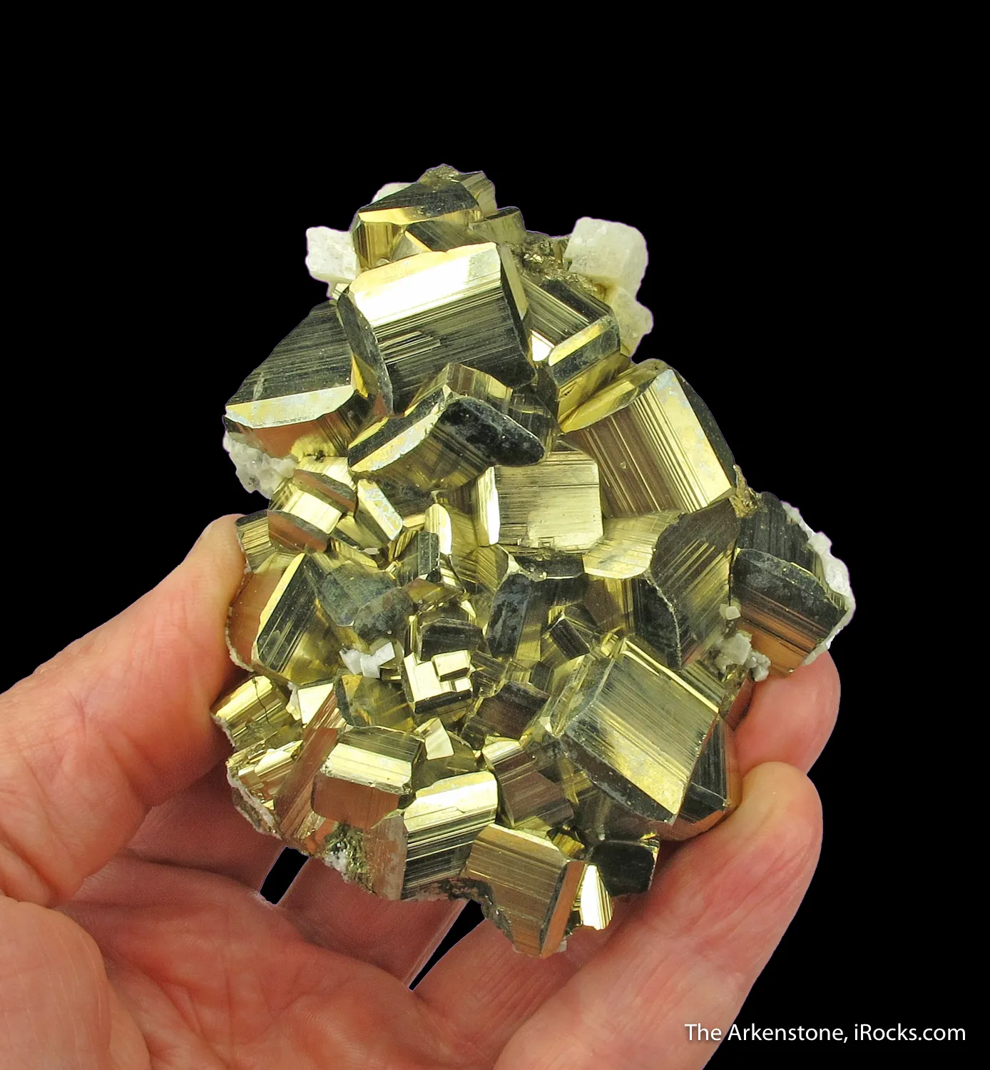 Pyrite with Calcite - image 1