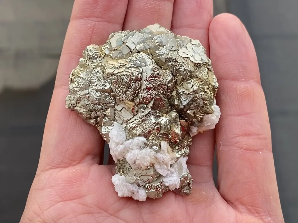 Pyrite with Calcite image