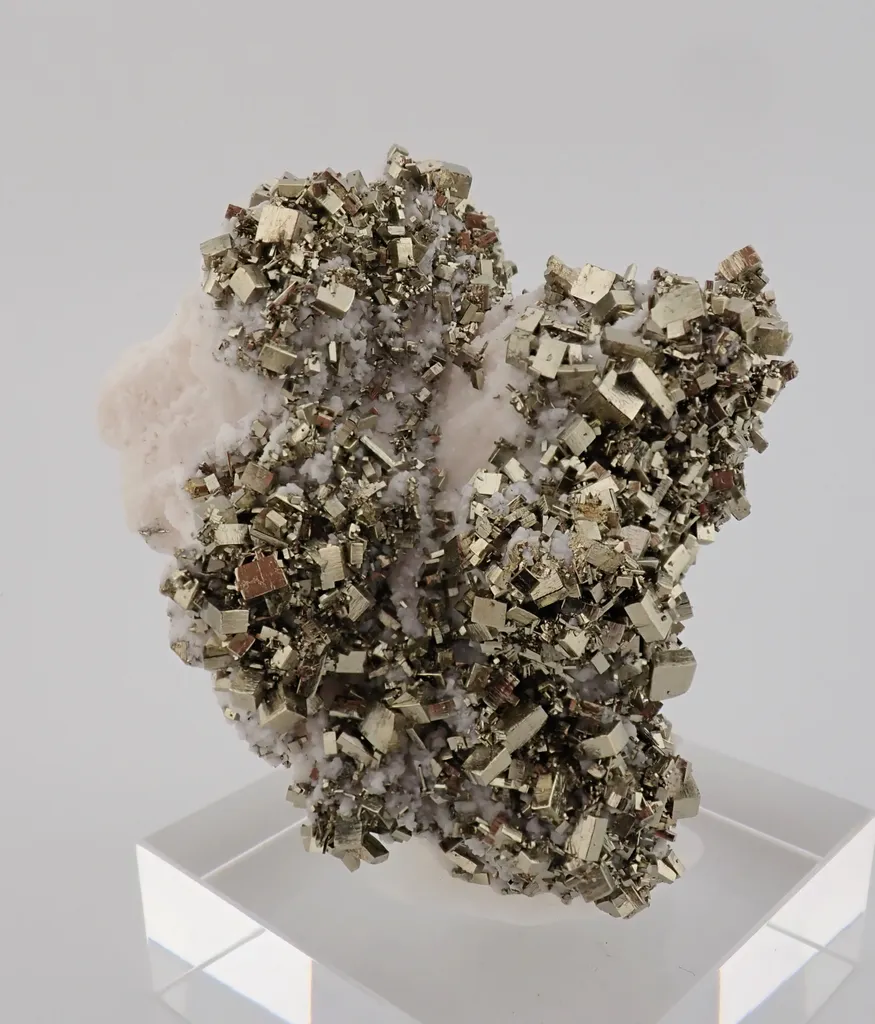 Pyrite with Calcite image