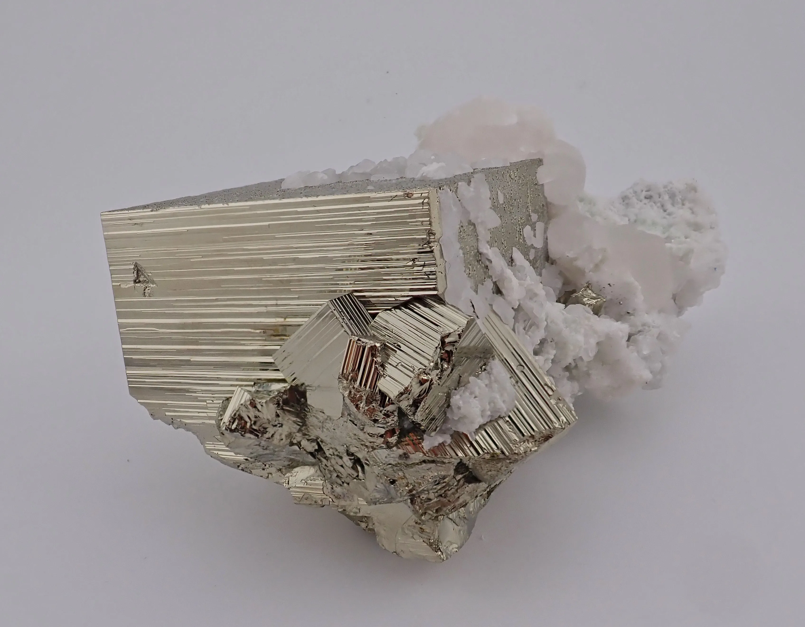 Pyrite with Calcite - image 1