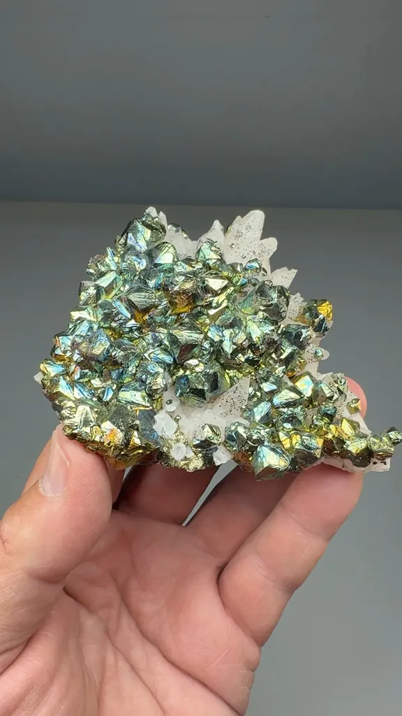 Pyrite with Calcite image