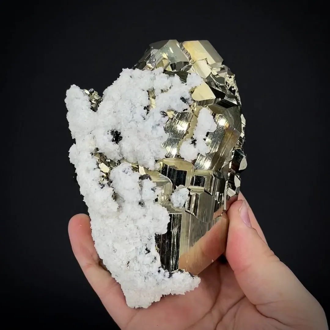 Pyrite with Calcite - image 2