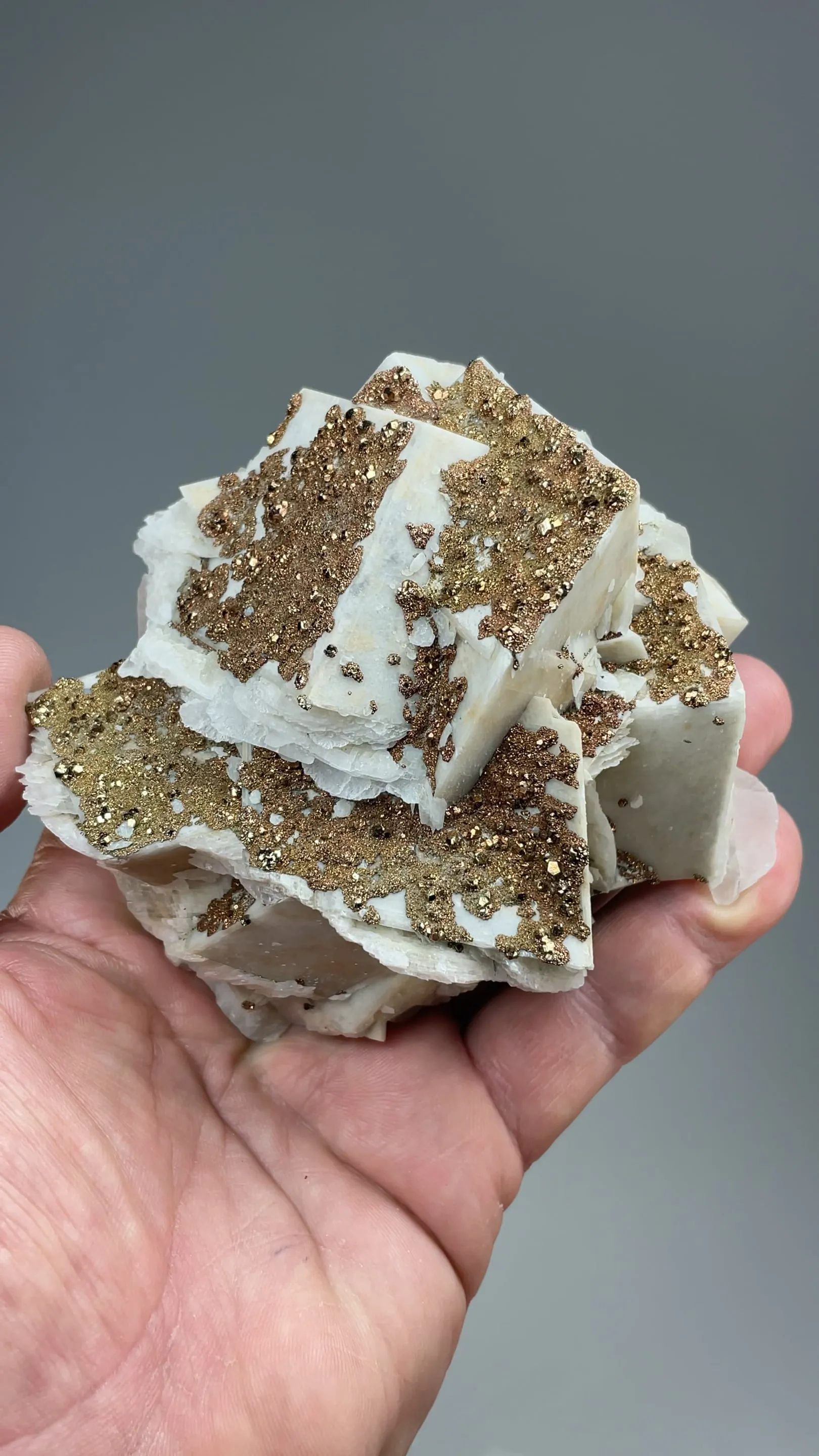 Pyrite with Calcite - image 2