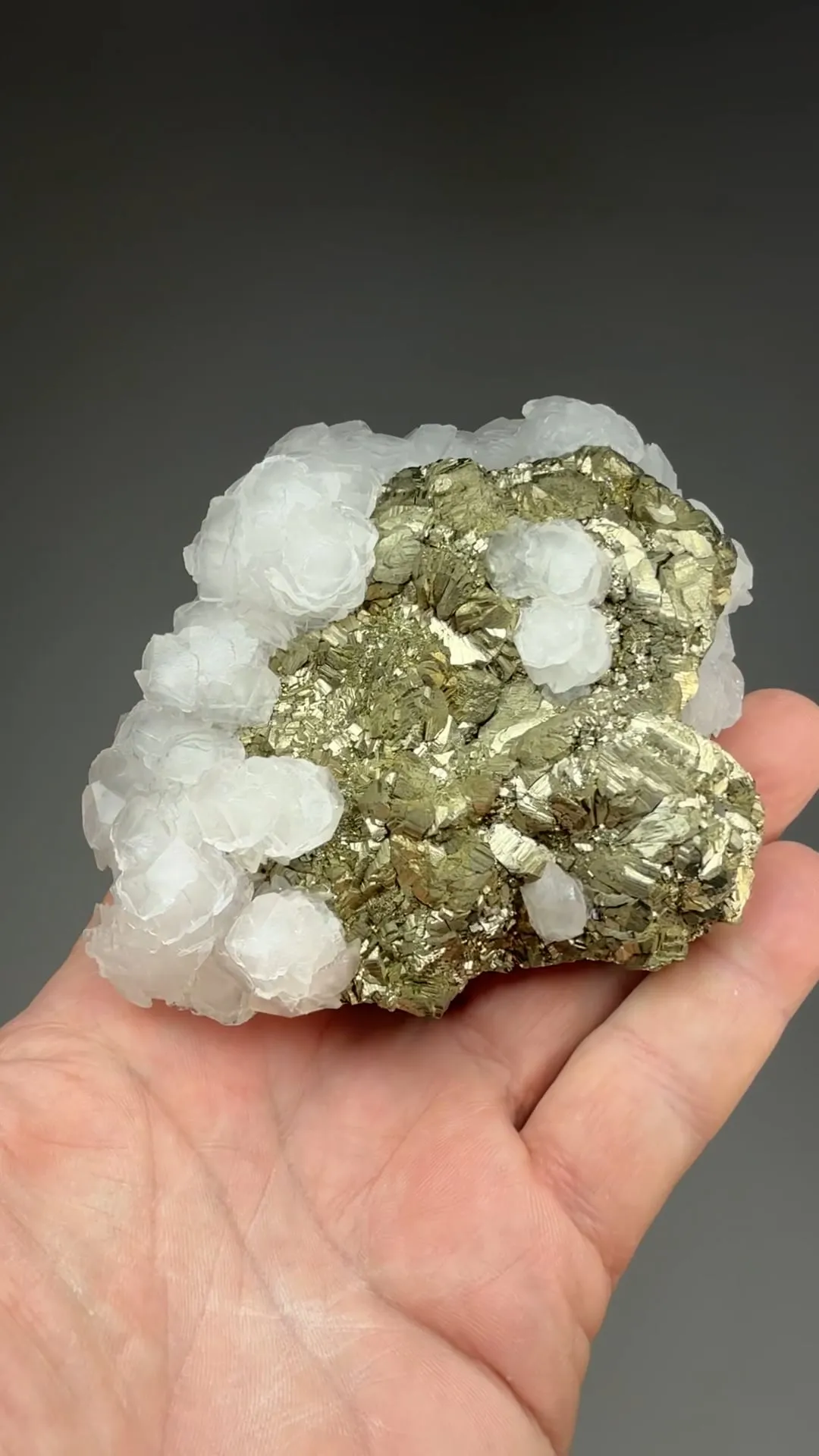 Pyrite with Calcite - image 2