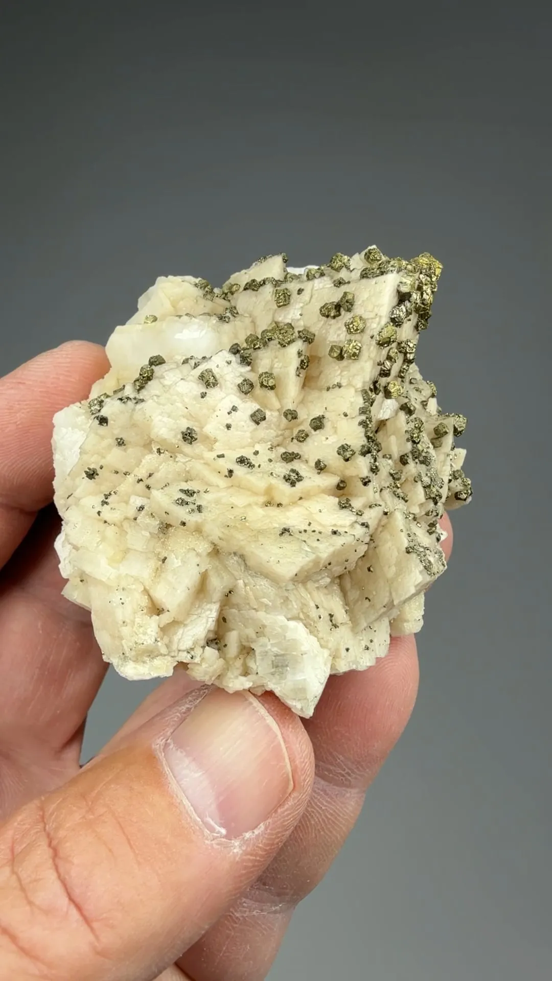 Pyrite with Calcite - image 2