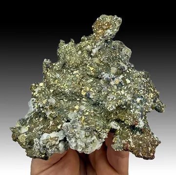 Pyrite with Calcite