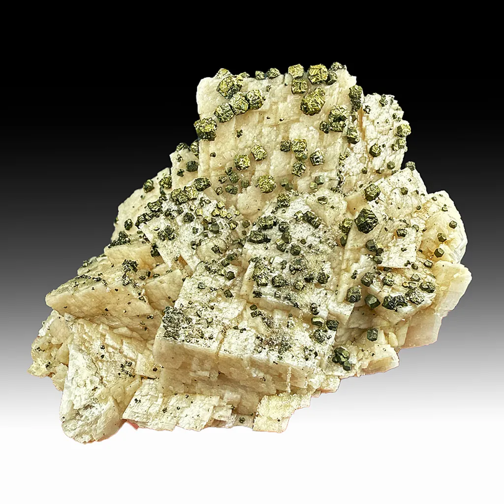 Pyrite with Calcite image