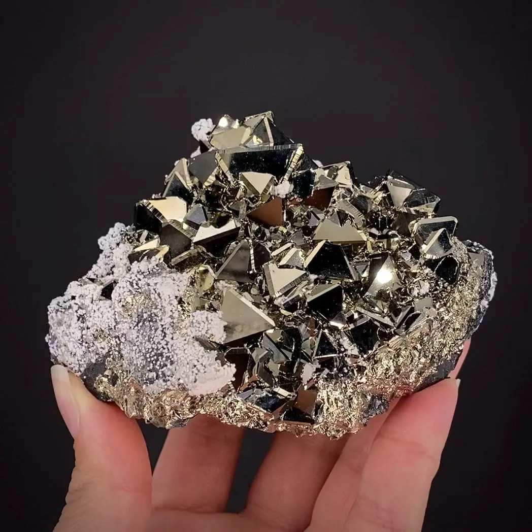 Pyrite with Calcite and Sphalerite - image 1